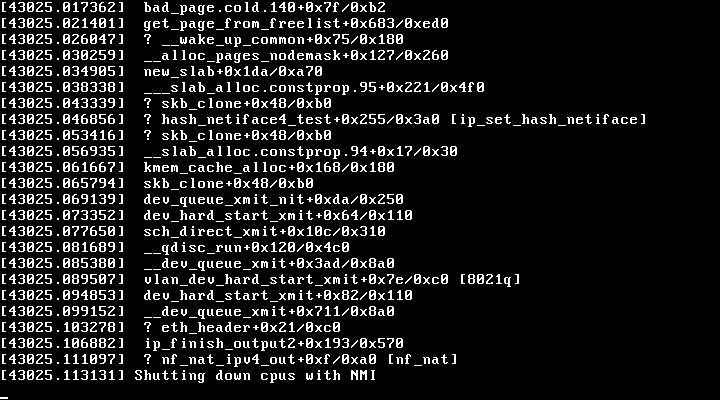 Kernel panic from the console of aebi.m.faelix.net